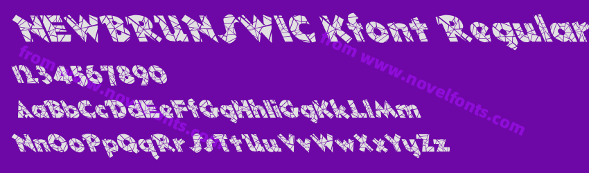 NEWBRUNSWIC Kfont RegularPreview NEWBRUNSWIC Kfont RegularPreview