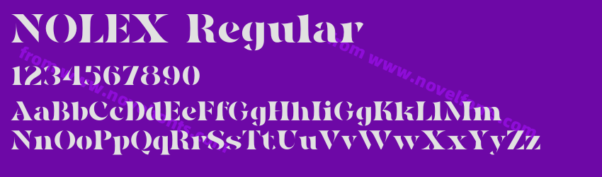 NOLEX RegularPreview NOLEX RegularPreview
