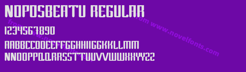 NOPOSBEATU RegularPreview NOPOSBEATU RegularPreview