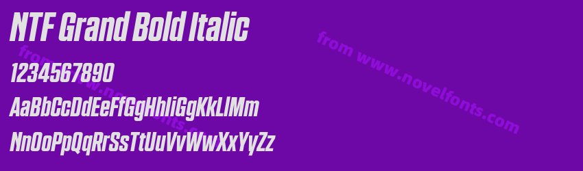 NTF Grand Bold ItalicPreview NTF Grand Bold ItalicPreview