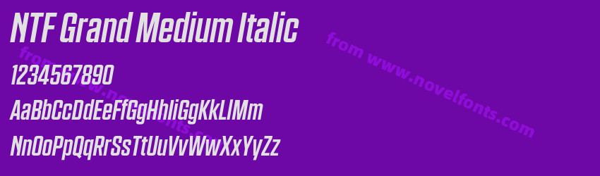 NTF Grand Medium ItalicPreview NTF Grand Medium ItalicPreview