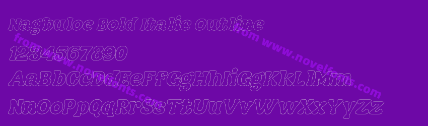 Nagbuloe Bold Italic OutlinePreview Nagbuloe Bold Italic OutlinePreview