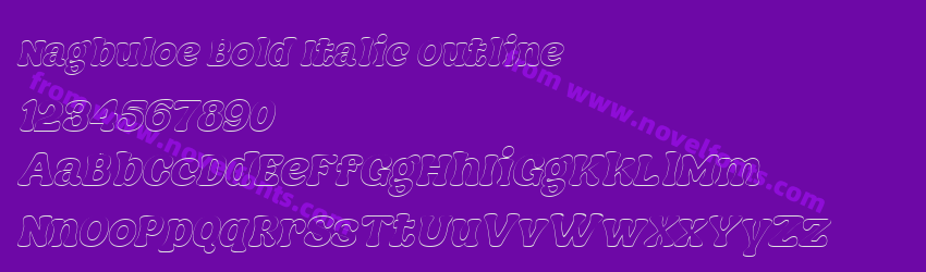 Nagbuloe Bold Italic OutlinePreview Nagbuloe Bold Italic OutlinePreview
