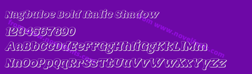 Nagbuloe Bold Italic ShadowPreview Nagbuloe Bold Italic ShadowPreview