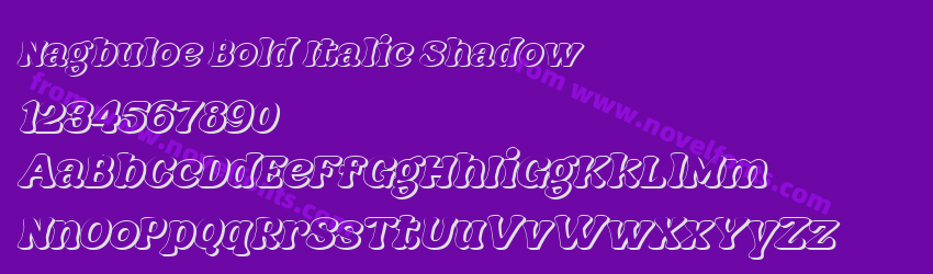 Nagbuloe Bold Italic ShadowPreview Nagbuloe Bold Italic ShadowPreview