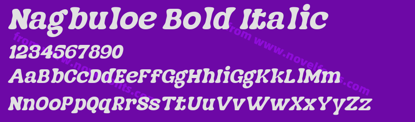 Nagbuloe Bold ItalicPreview Nagbuloe Bold ItalicPreview