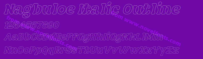 Nagbuloe Italic OutlinePreview Nagbuloe Italic OutlinePreview