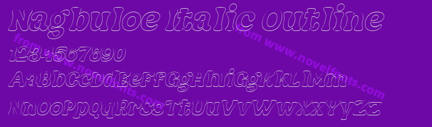 Nagbuloe Italic OutlinePreview Nagbuloe Italic OutlinePreview