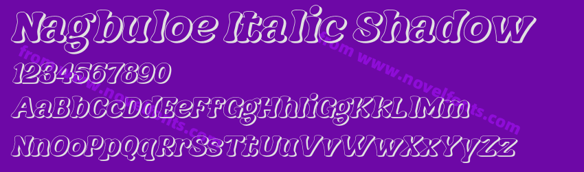 Nagbuloe Italic ShadowPreview Nagbuloe Italic ShadowPreview