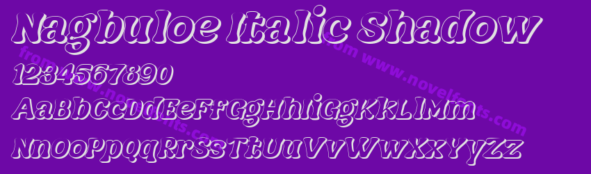 Nagbuloe Italic ShadowPreview Nagbuloe Italic ShadowPreview