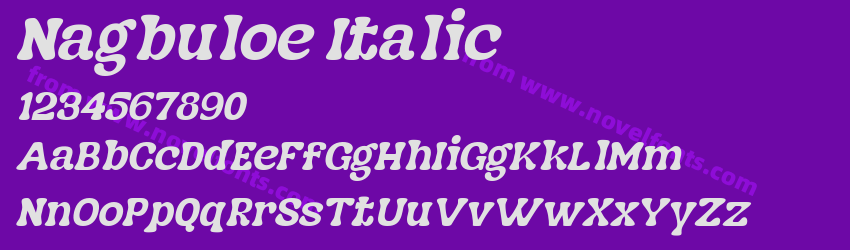 Nagbuloe ItalicPreview Nagbuloe ItalicPreview