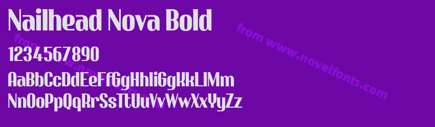 Nailhead Nova BoldPreview Nailhead Nova BoldPreview