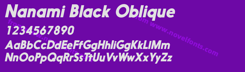 Nanami Black ObliquePreview Nanami Black ObliquePreview