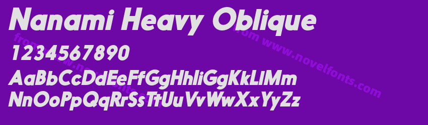Nanami Heavy ObliquePreview Nanami Heavy ObliquePreview