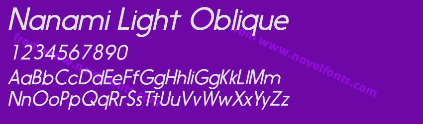 Nanami Light ObliquePreview Nanami Light ObliquePreview