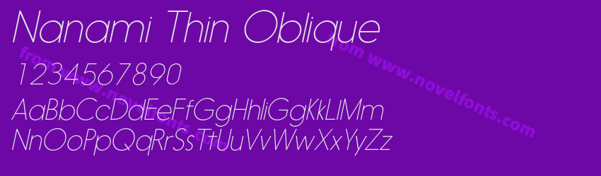Nanami Thin ObliquePreview Nanami Thin ObliquePreview