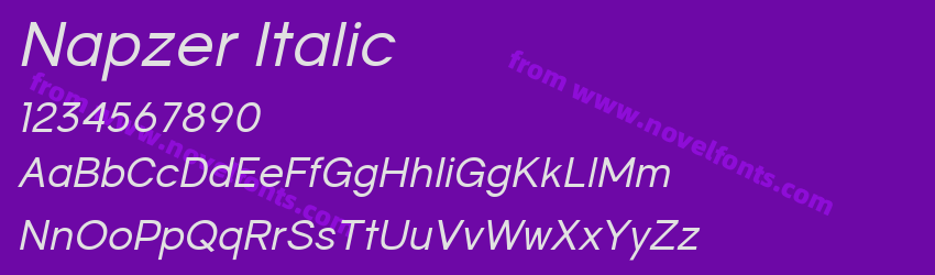 Napzer ItalicPreview Napzer ItalicPreview