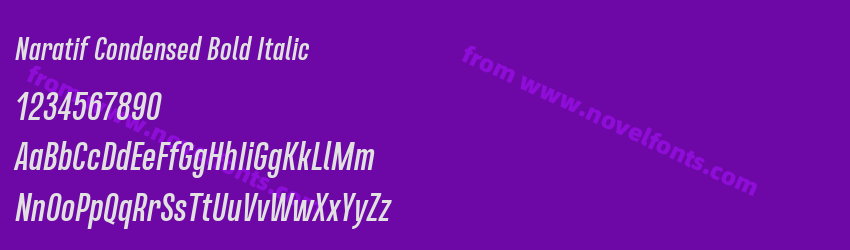 Naratif Condensed Bold ItalicPreview Naratif Condensed Bold ItalicPreview