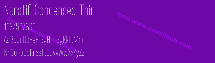 Naratif Condensed ThinPreview Naratif Condensed ThinPreview