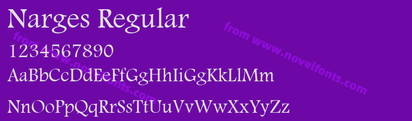 Narges RegularPreview Narges RegularPreview