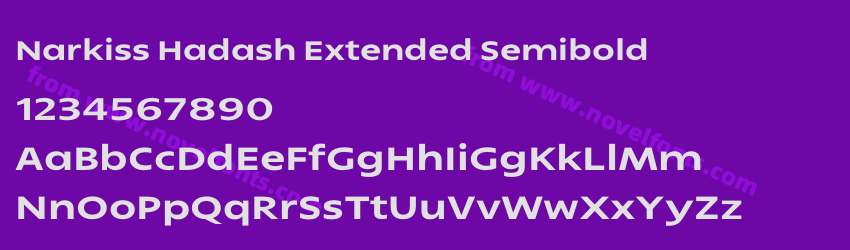 Narkiss Hadash Extended SemiboldPreview Narkiss Hadash Extended SemiboldPreview