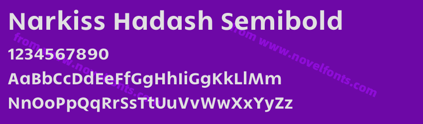 Narkiss Hadash SemiboldPreview Narkiss Hadash SemiboldPreview