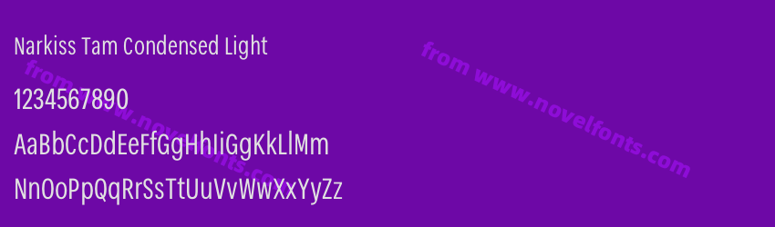 Narkiss Tam Condensed LightPreview Narkiss Tam Condensed LightPreview