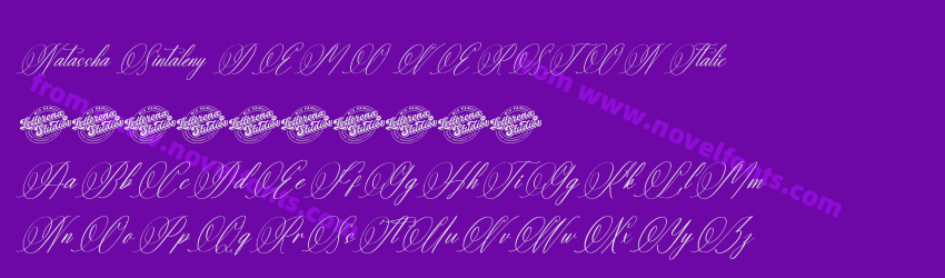 Natassha Sintaleny DEMO VERSION ItalicPreview Natassha Sintaleny DEMO VERSION ItalicPreview