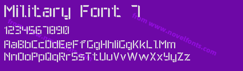 Military Font 7Preview