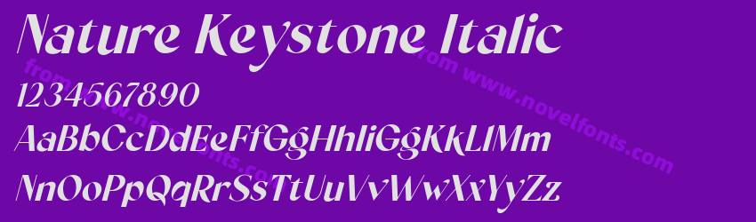 Nature Keystone ItalicPreview Nature Keystone ItalicPreview