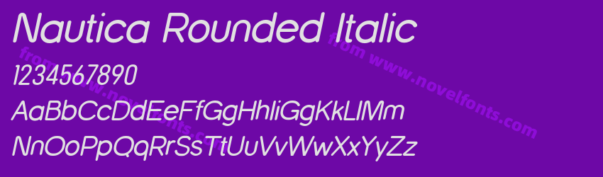 Nautica Rounded ItalicPreview Nautica Rounded ItalicPreview