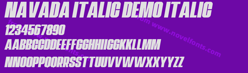 Navada Italic Demo ItalicPreview Navada Italic Demo ItalicPreview