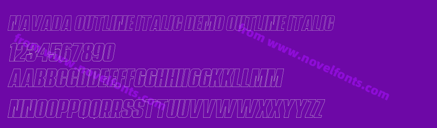 Navada Outline Italic Demo Outline ItalicPreview Navada Outline Italic Demo Outline ItalicPreview