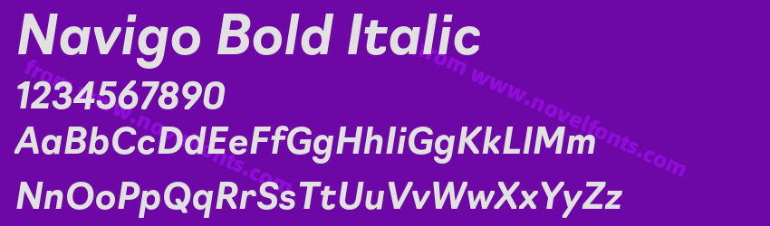 Navigo Bold ItalicPreview Navigo Bold ItalicPreview