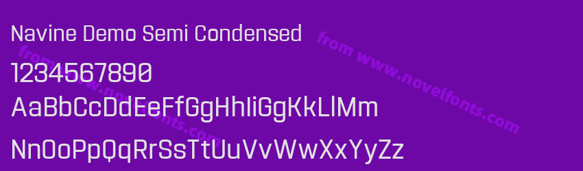 Navine Demo Semi CondensedPreview Navine Demo Semi CondensedPreview