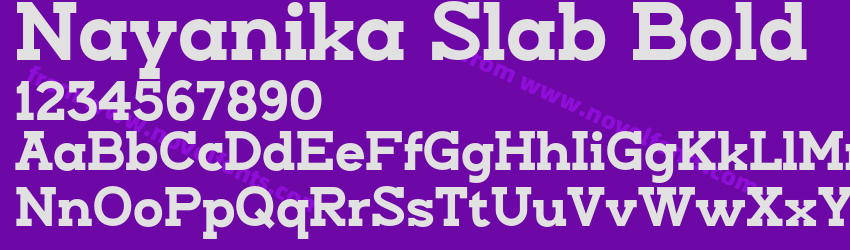Nayanika Slab BoldPreview Nayanika Slab BoldPreview