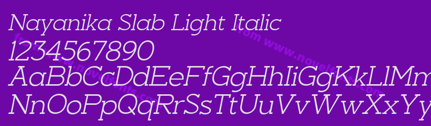 Nayanika Slab Light ItalicPreview Nayanika Slab Light ItalicPreview