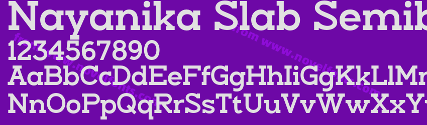 Nayanika Slab SemiboldPreview Nayanika Slab SemiboldPreview