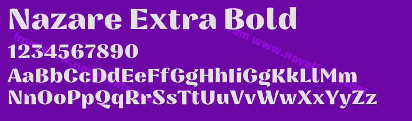 Nazare Extra BoldPreview Nazare Extra BoldPreview