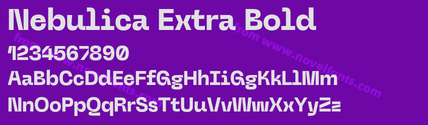 Nebulica Extra BoldPreview Nebulica Extra BoldPreview