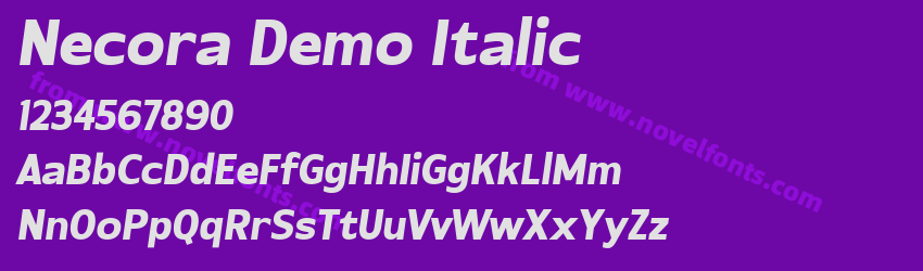 Necora Demo ItalicPreview Necora Demo ItalicPreview