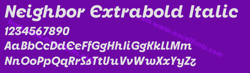 Neighbor Extrabold ItalicPreview Neighbor Extrabold ItalicPreview