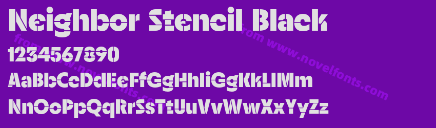 Neighbor Stencil BlackPreview