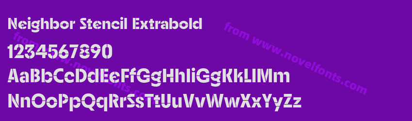 Neighbor Stencil ExtraboldPreview Neighbor Stencil ExtraboldPreview