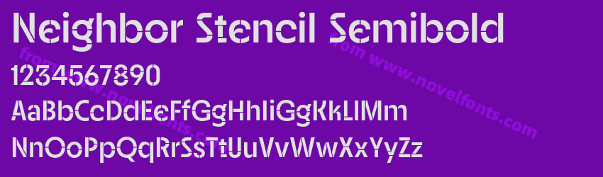 Neighbor Stencil SemiboldPreview Neighbor Stencil SemiboldPreview