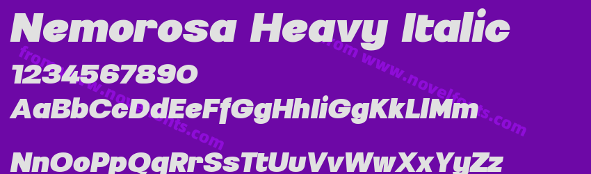 Nemorosa Heavy ItalicPreview Nemorosa Heavy ItalicPreview