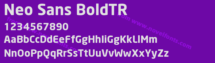Neo Sans BoldTRPreview Neo Sans BoldTRPreview
