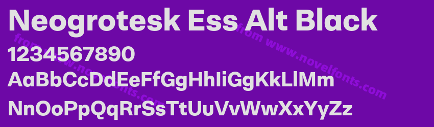 Neogrotesk Ess Alt BlackPreview Neogrotesk Ess Alt BlackPreview
