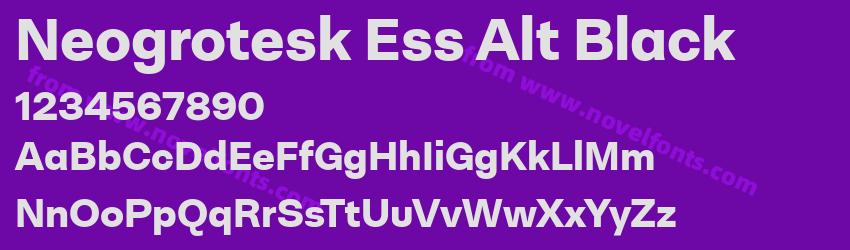 Neogrotesk Ess Alt BlackPreview Neogrotesk Ess Alt BlackPreview