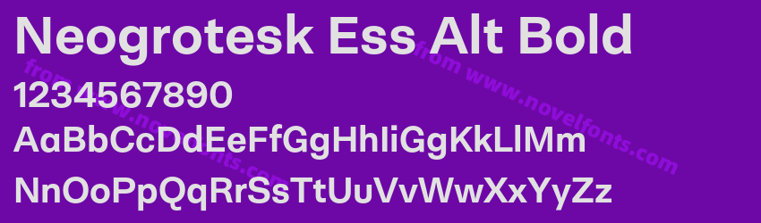 Neogrotesk Ess Alt BoldPreview Neogrotesk Ess Alt BoldPreview